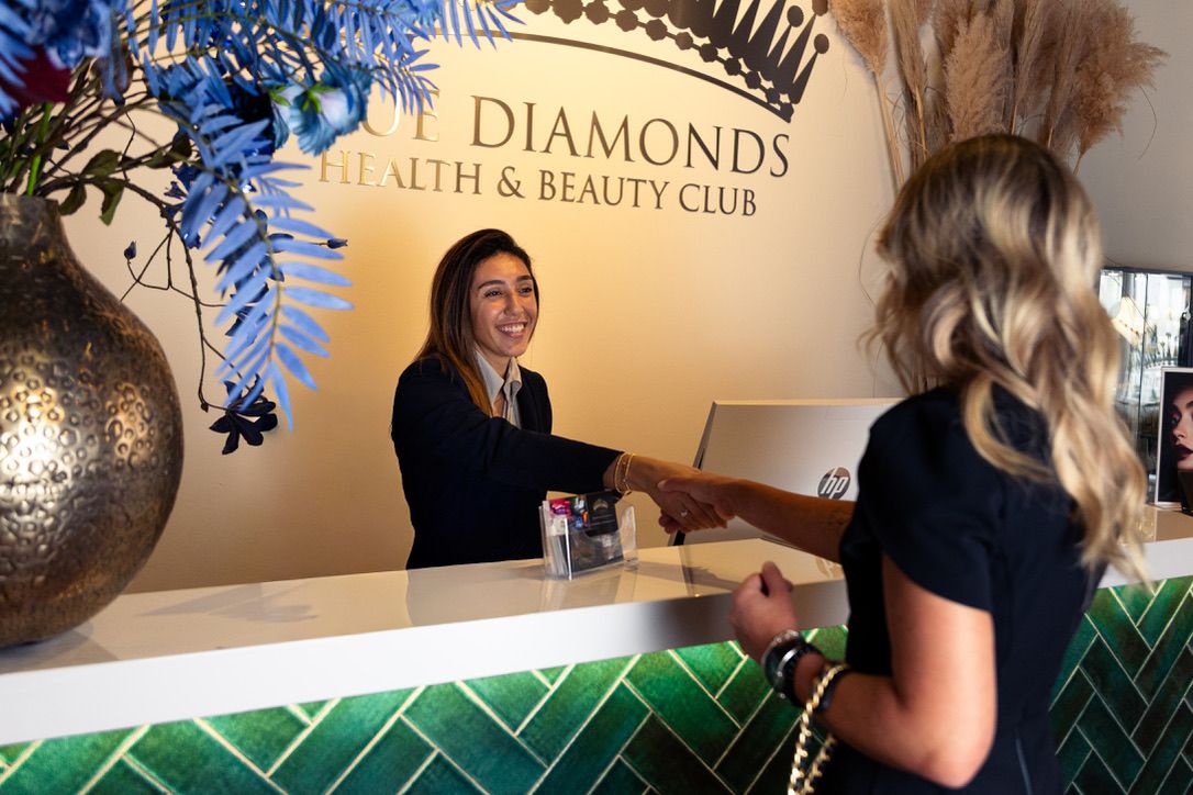 Receptie van Blue Diamonds Health & Beauty Club